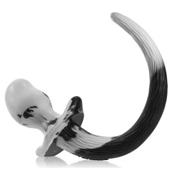 Oxballs Plug Queue Puppy Tail Mastiff 12 x 7cm Noir-Blanc